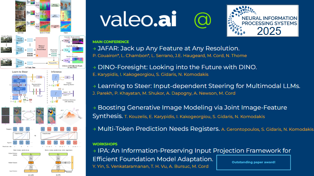 valeo.ai papers at NeurIPS 2025